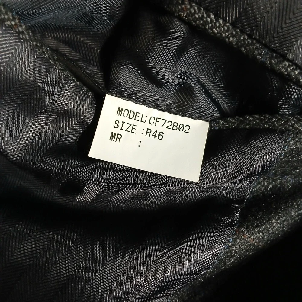 Club Room Cashmere Blend Sport Coat Mens 46S 46R‎ Grey Herringbone Windowpane